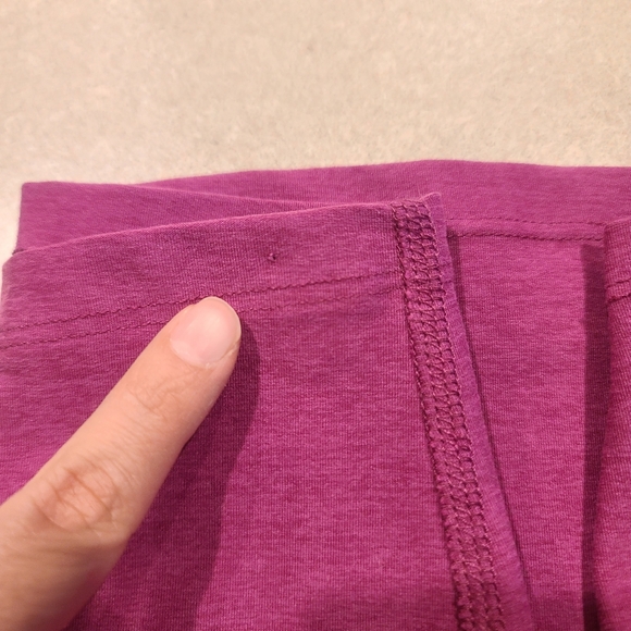 Beyond the Bump | Spacedye Maternity Hot Shot Circle Skirt Magenta Heather - Picture 8 of 8